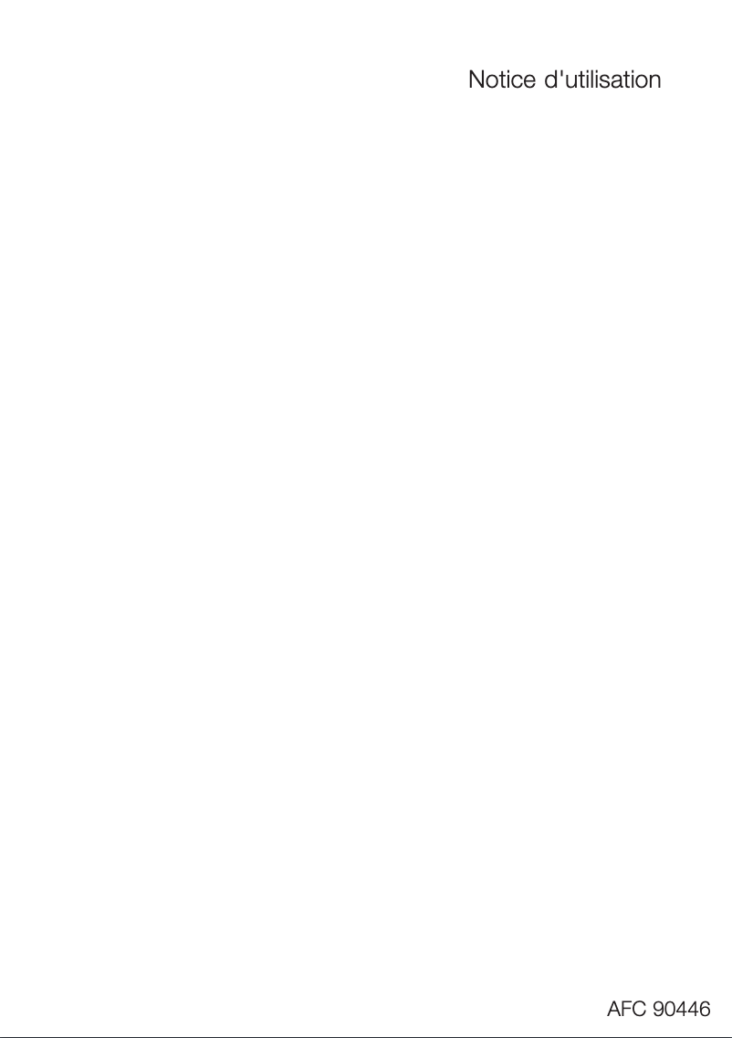 Página 1 del manual Manual de usuario Arthur Martin-Electrolux AFC90446W