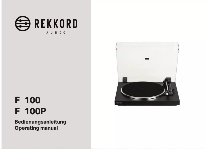 Imagen de la primera página del manual del dispositivo F100