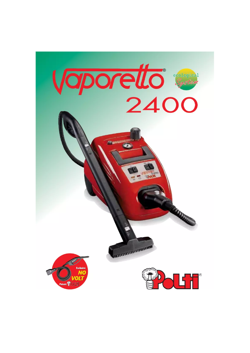 Página 1 del manual Manual de usuario Polti Vaporetto 2400
