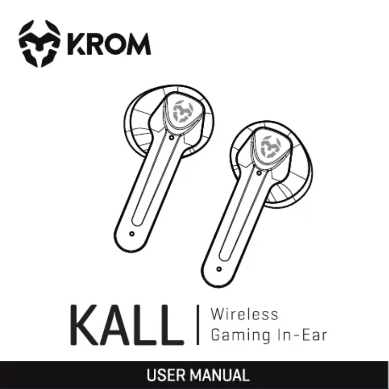 Page n°1 - Manuel utilisateur Krom Kall