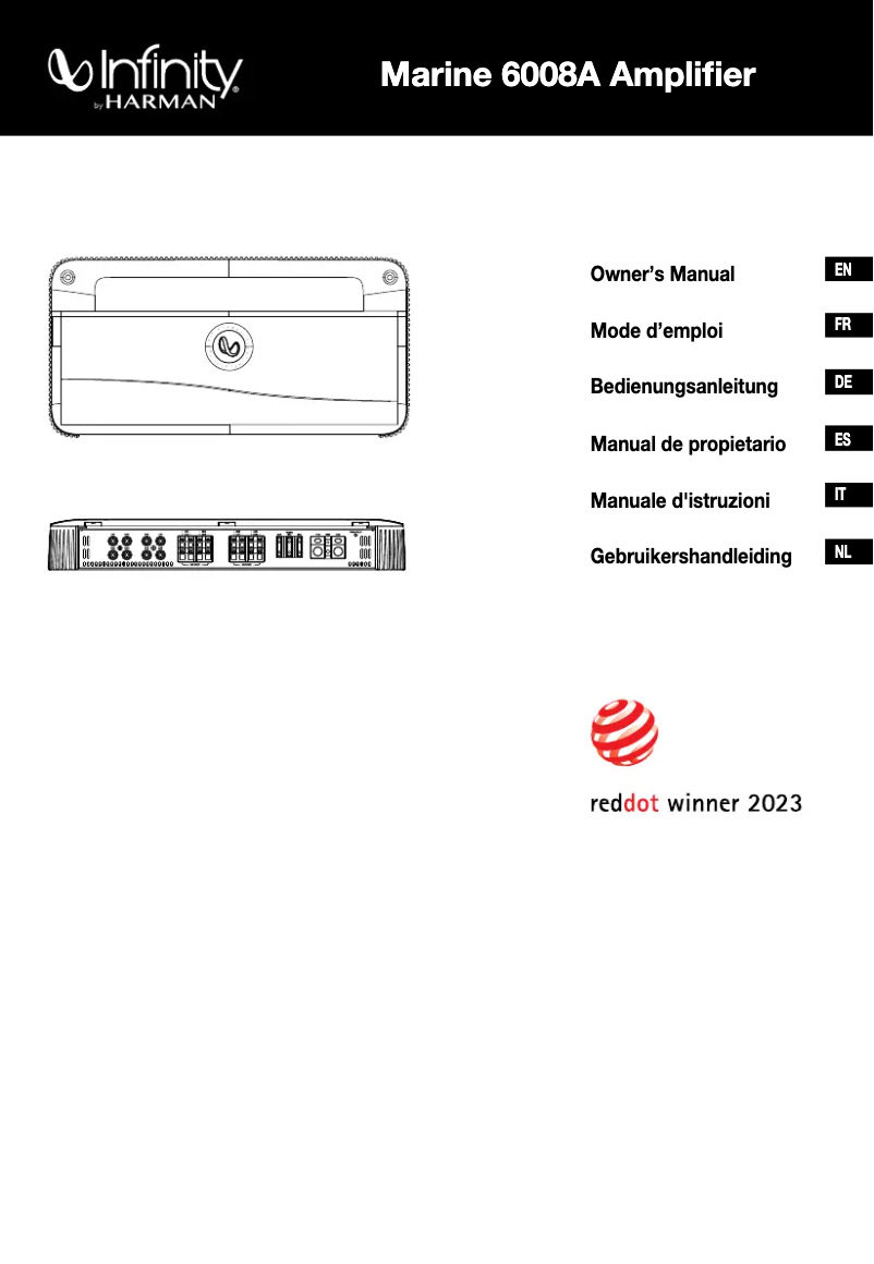 Image de la première page du manuel de l'appareil Marine M6008A