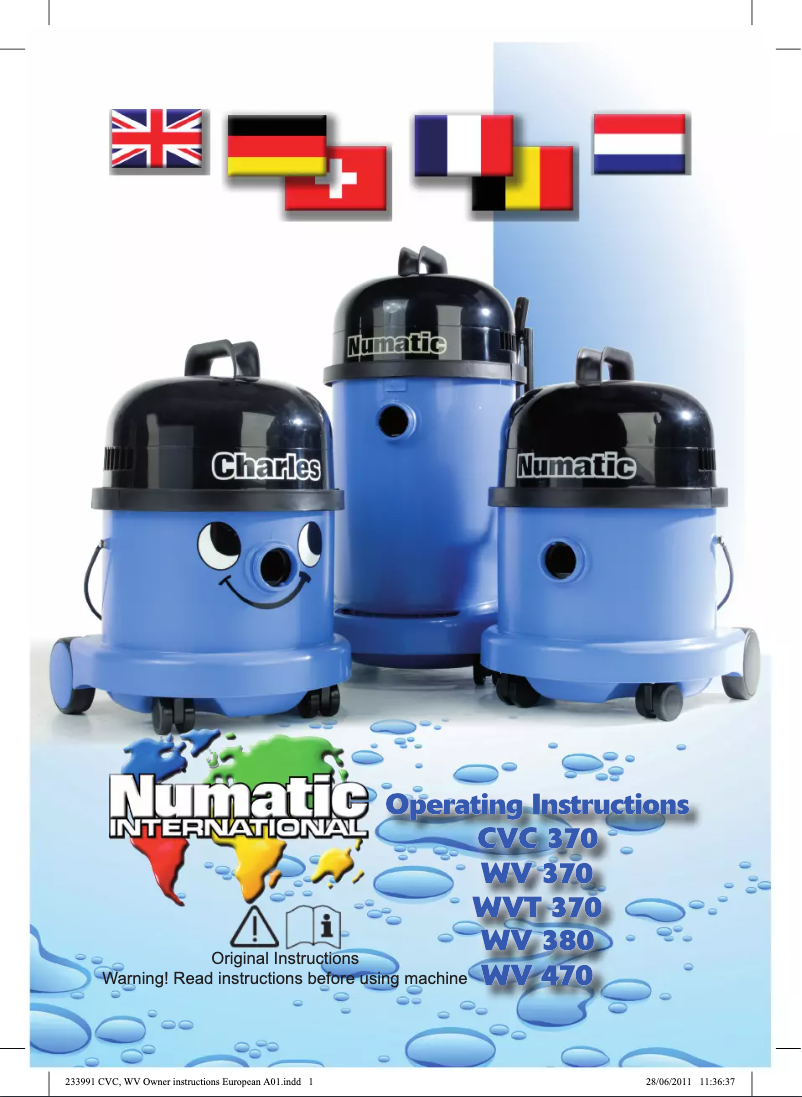 Page n°1 - Manuel utilisateur Numatic Charles CVC370