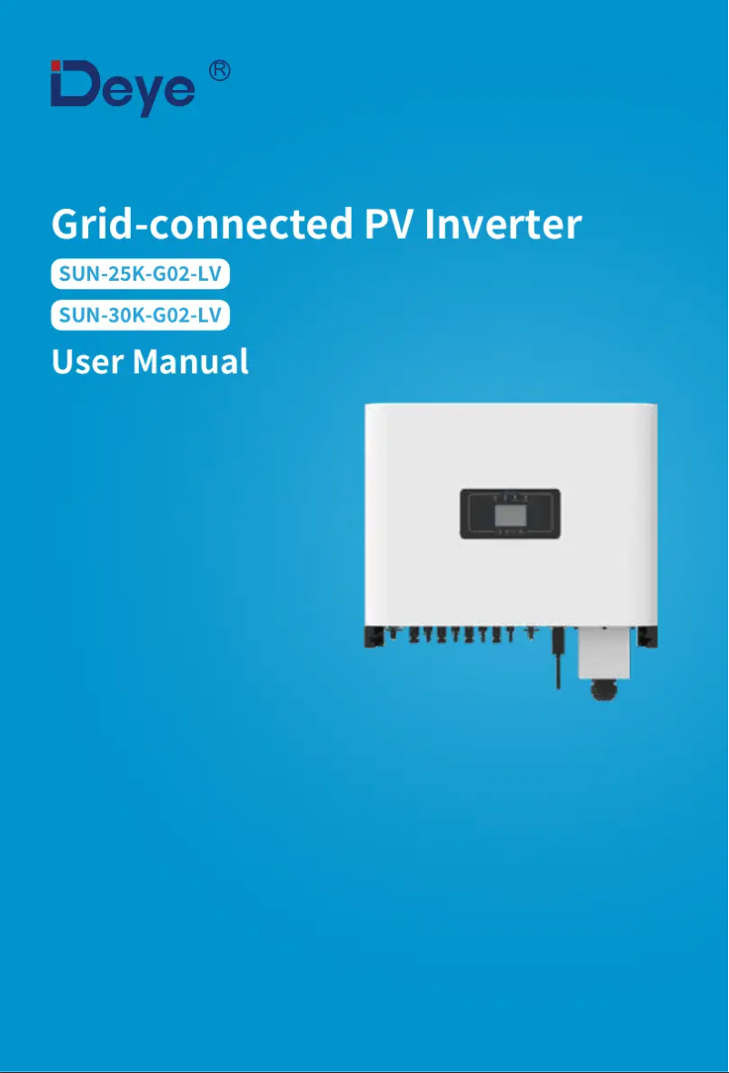 Image de la première page du manuel de l'appareil SUN-23K-G04-LV