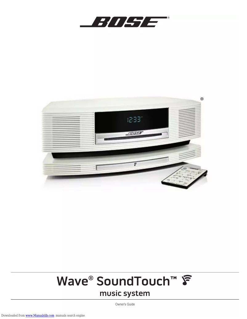 Page 1 de la notice Manuel utilisateur Bose Wave Sound Touch