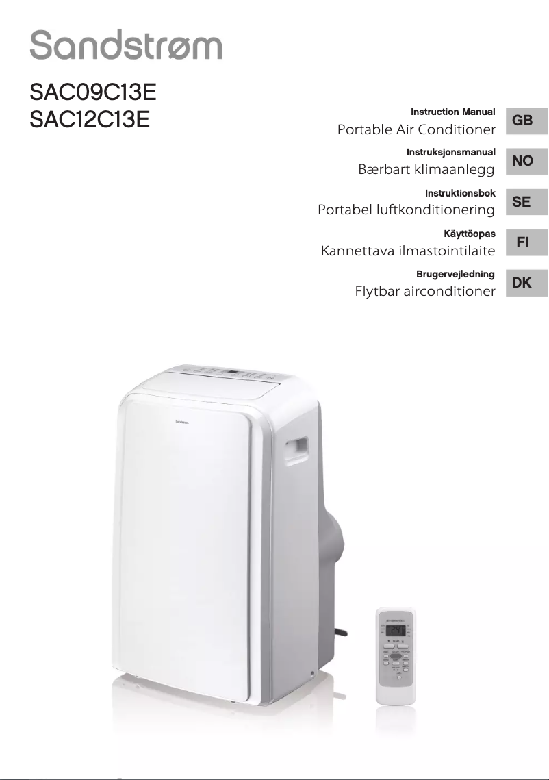Page 1 de la notice Manuel utilisateur Sandstrøm SAC09C13E