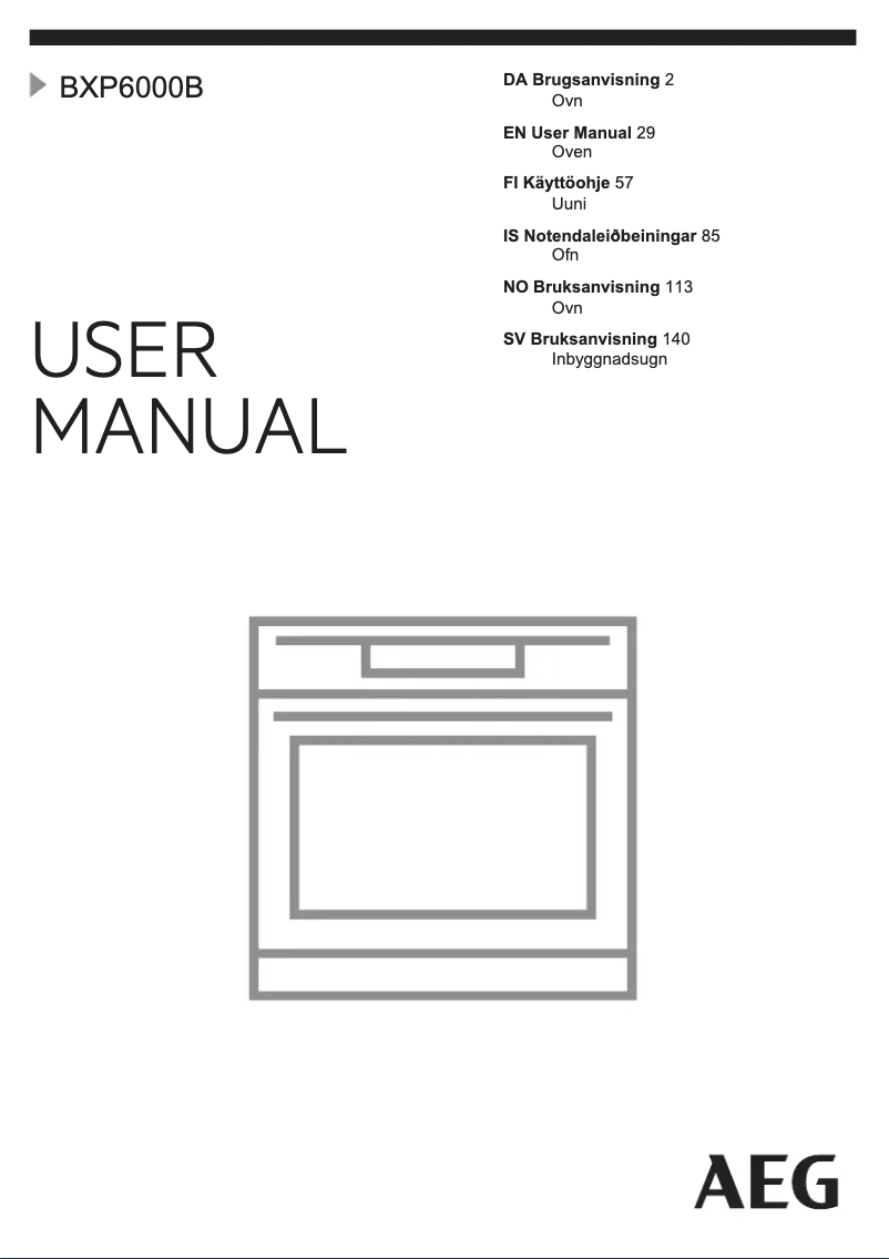 Imagen de la primera página del manual del dispositivo BXP6000B