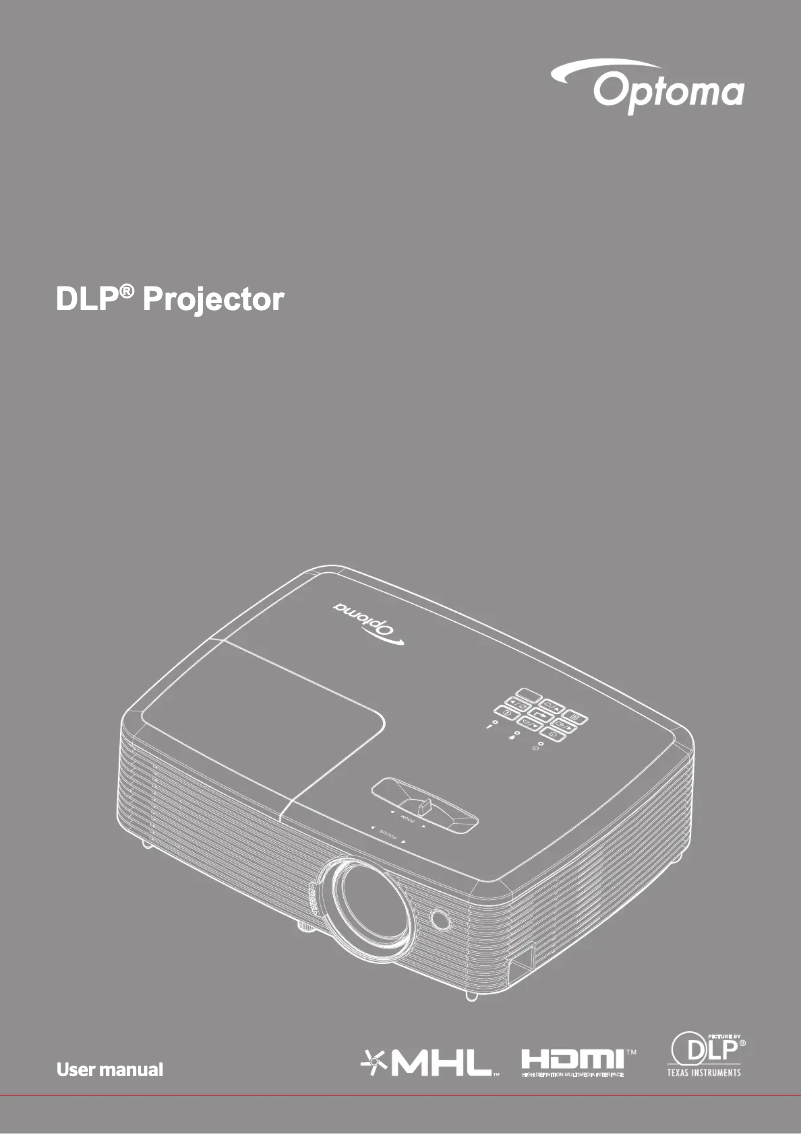 Page n°1 - Manuel utilisateur Optoma X345
