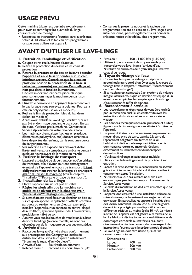 Page 1 of the manual User Manual Laden EV 1060