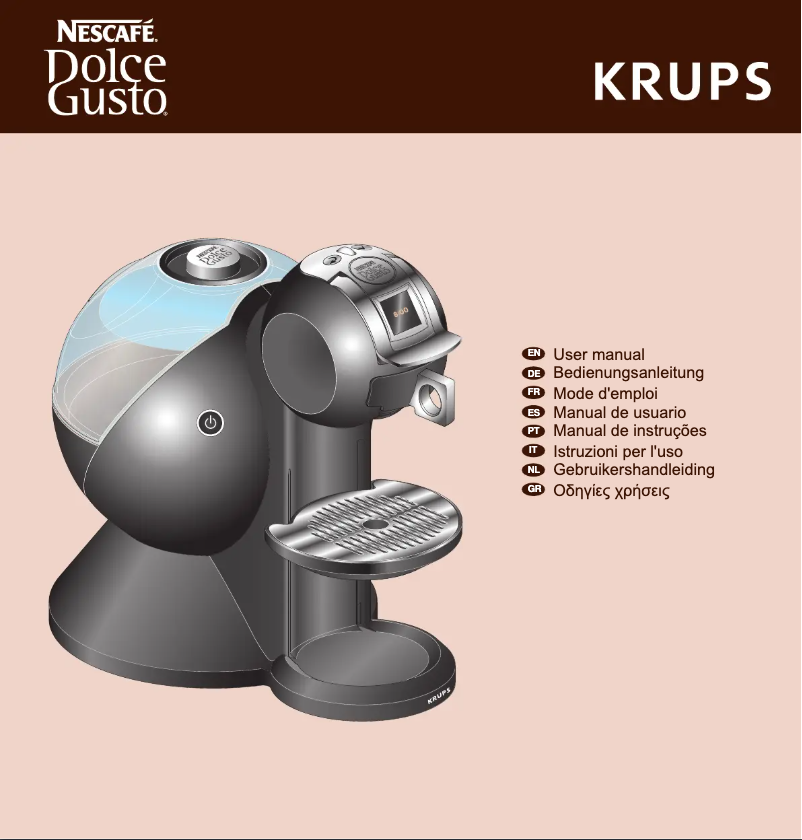 Page 1 de la notice Manuel utilisateur Krups Nescafé Dolce Gusto Circolo KP5005 Creativa+ KP2609