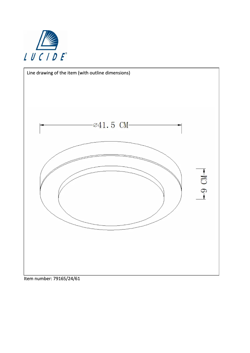 Page n°1 - Manuel utilisateur Lucide Runn 79165/24/61