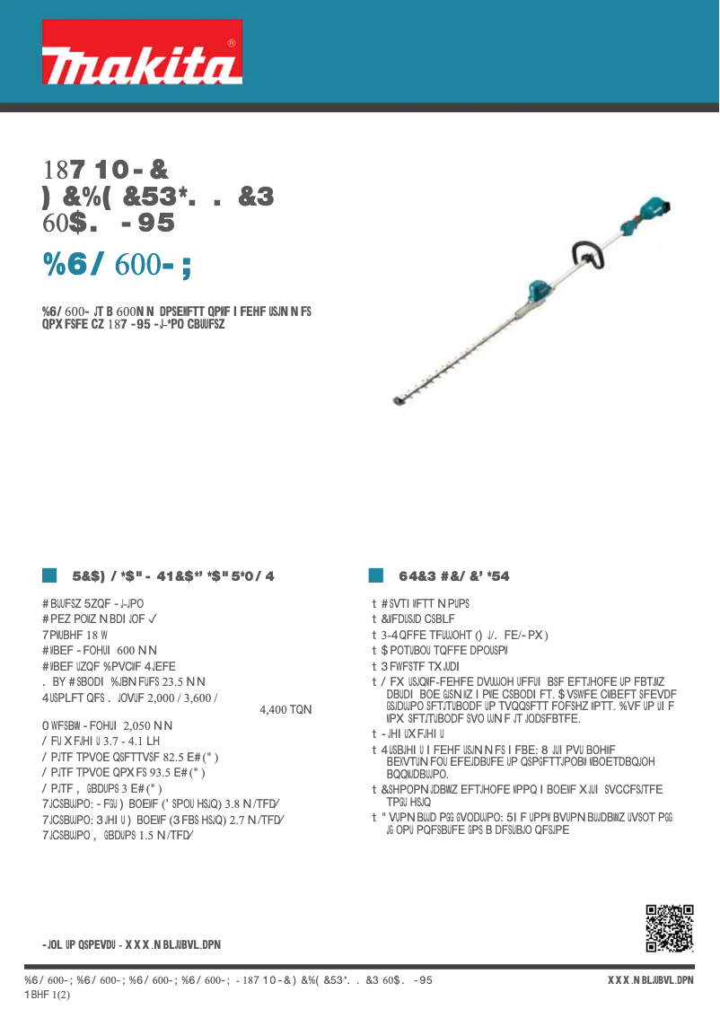 Image de la première page du manuel de l'appareil DUN600LZ