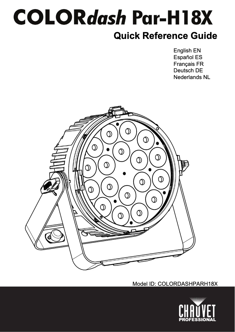 Page 1 de la notice Manuel utilisateur Chauvet COLORdash PAR H18X