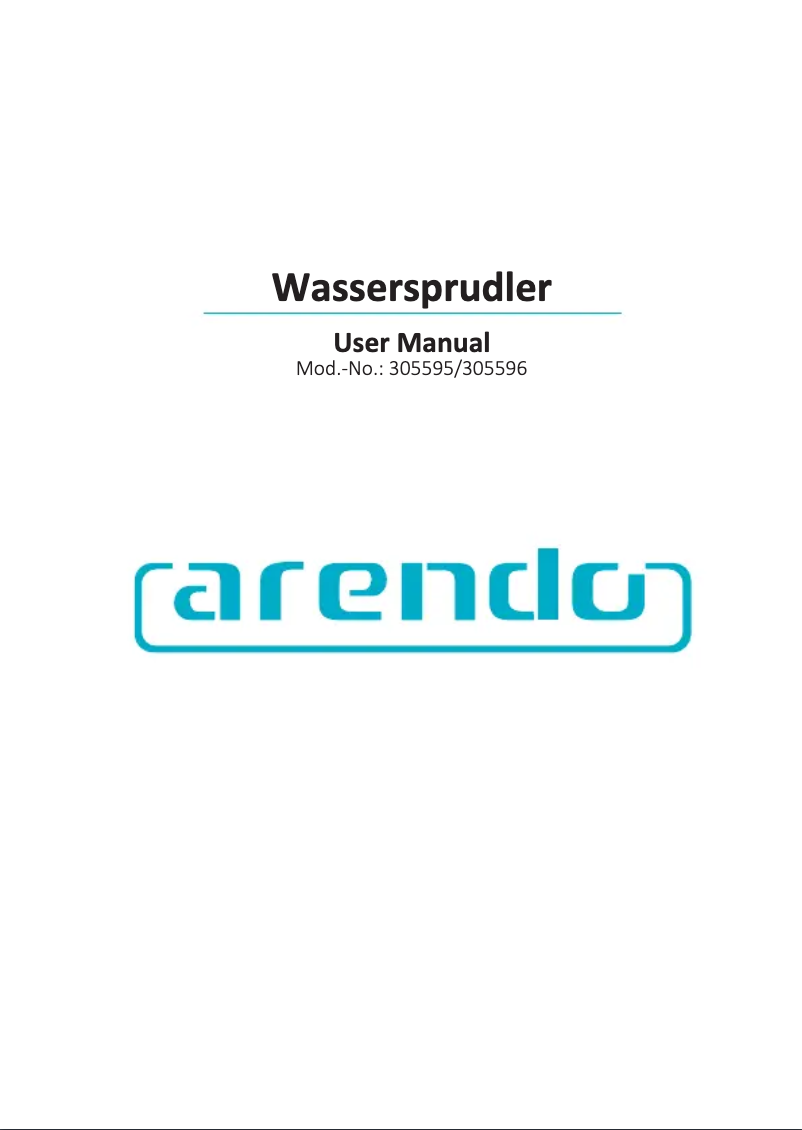 Page 1 de la notice Manuel utilisateur Arendo 305596