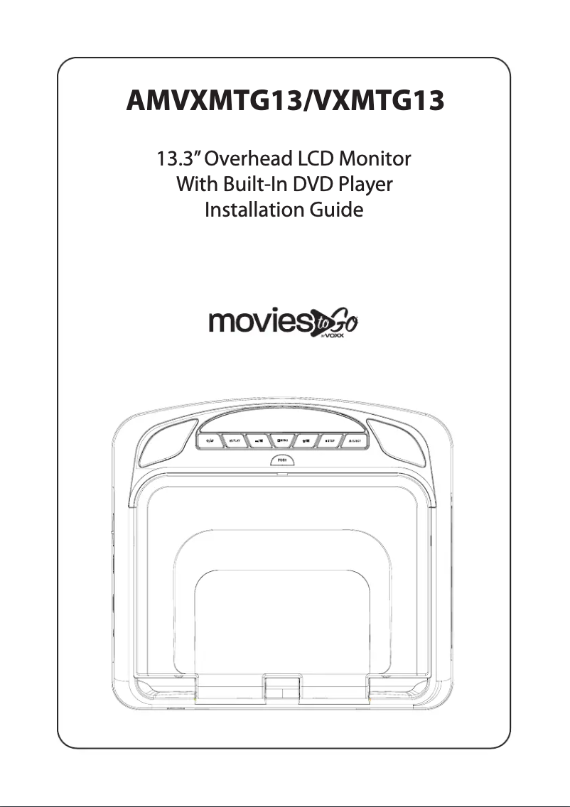 Page 1 of the manual User Manual audiovox Voxx VXMTG13