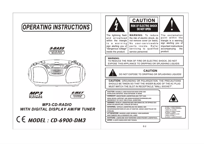 Page n°1 - Manuel utilisateur CMX CRC 7240