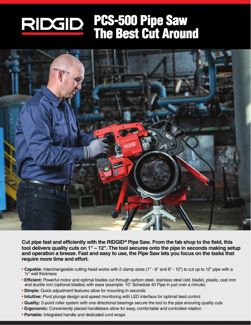Page n°1 - Catalogue Ridgid PCS-500