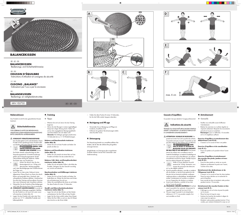 Page n°1 - Manuel utilisateur Sensiplast Z31689B