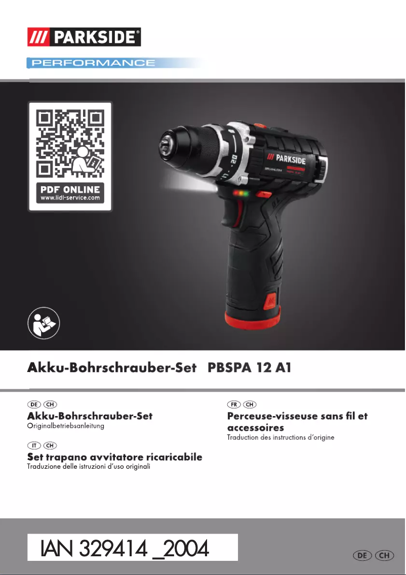 Image de la première page du manuel de l'appareil PBSPA 12 A1