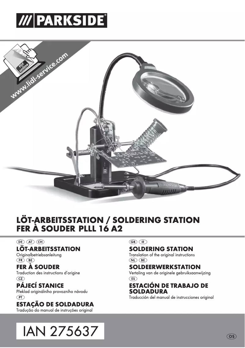 Image de la première page du manuel de l'appareil PLLL 16 A2