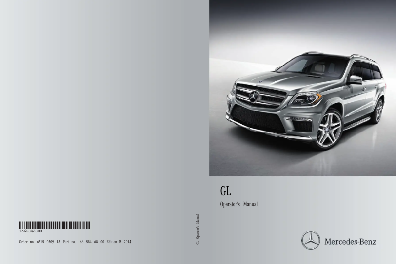 Image de la première page du manuel de l'appareil M-Class SUV (2013)