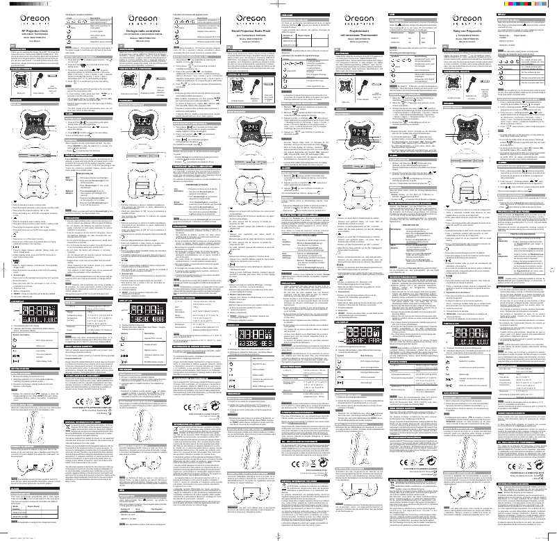 Page 1 de la notice Manuel utilisateur Oregon Scientific RM331P