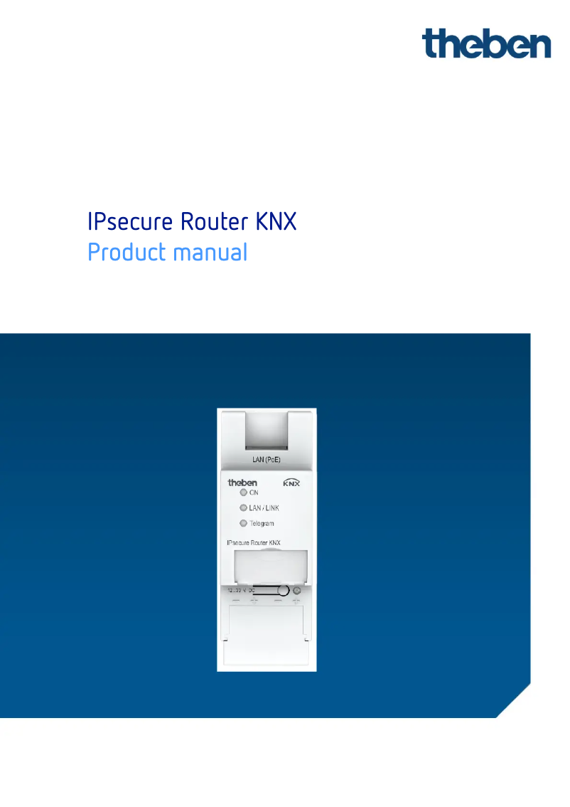 Page n°1 - Manuel utilisateur Theben IPsecure Router KNX