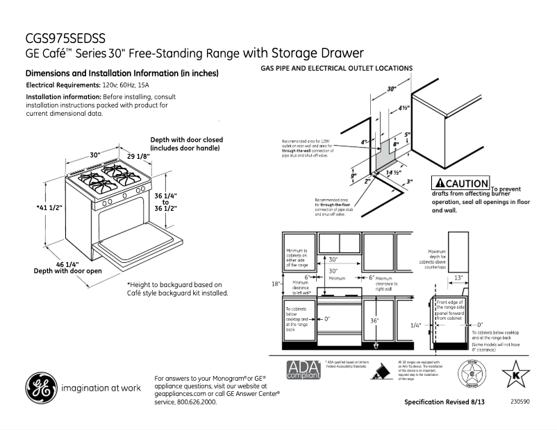 Image de la première page du manuel de l'appareil Cafe CGS975SEDSS