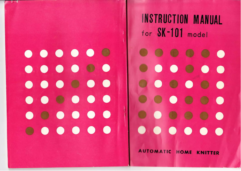 Page 1 de la notice Manuel utilisateur Silver Reed SK-101