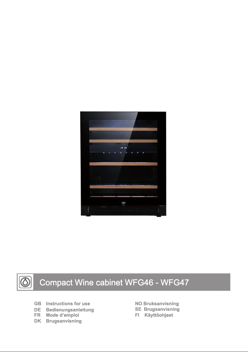 Page n°1 - Manuel utilisateur Vestfrost WFG 47