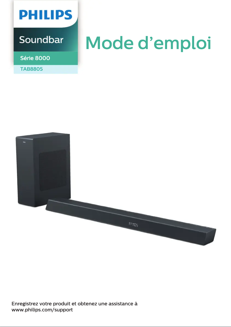 Image de la première page du manuel de l'appareil TAB8805
