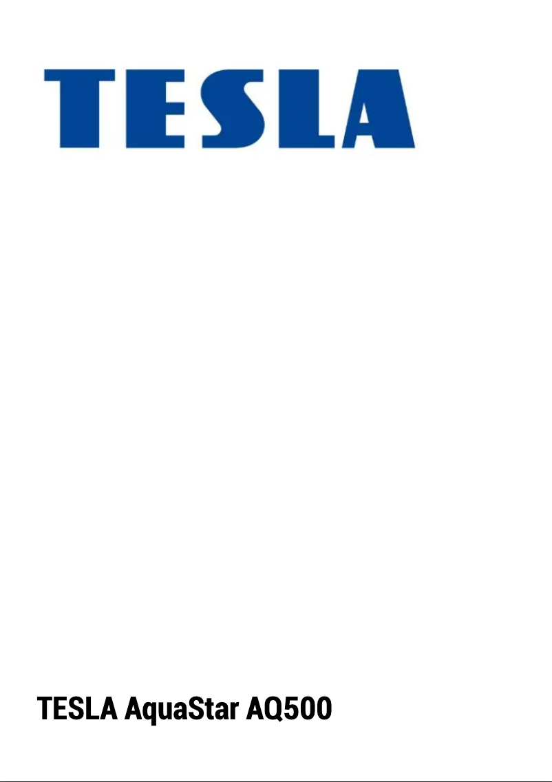 Page n°1 - Manuel utilisateur Tesla AquaStar AQ500