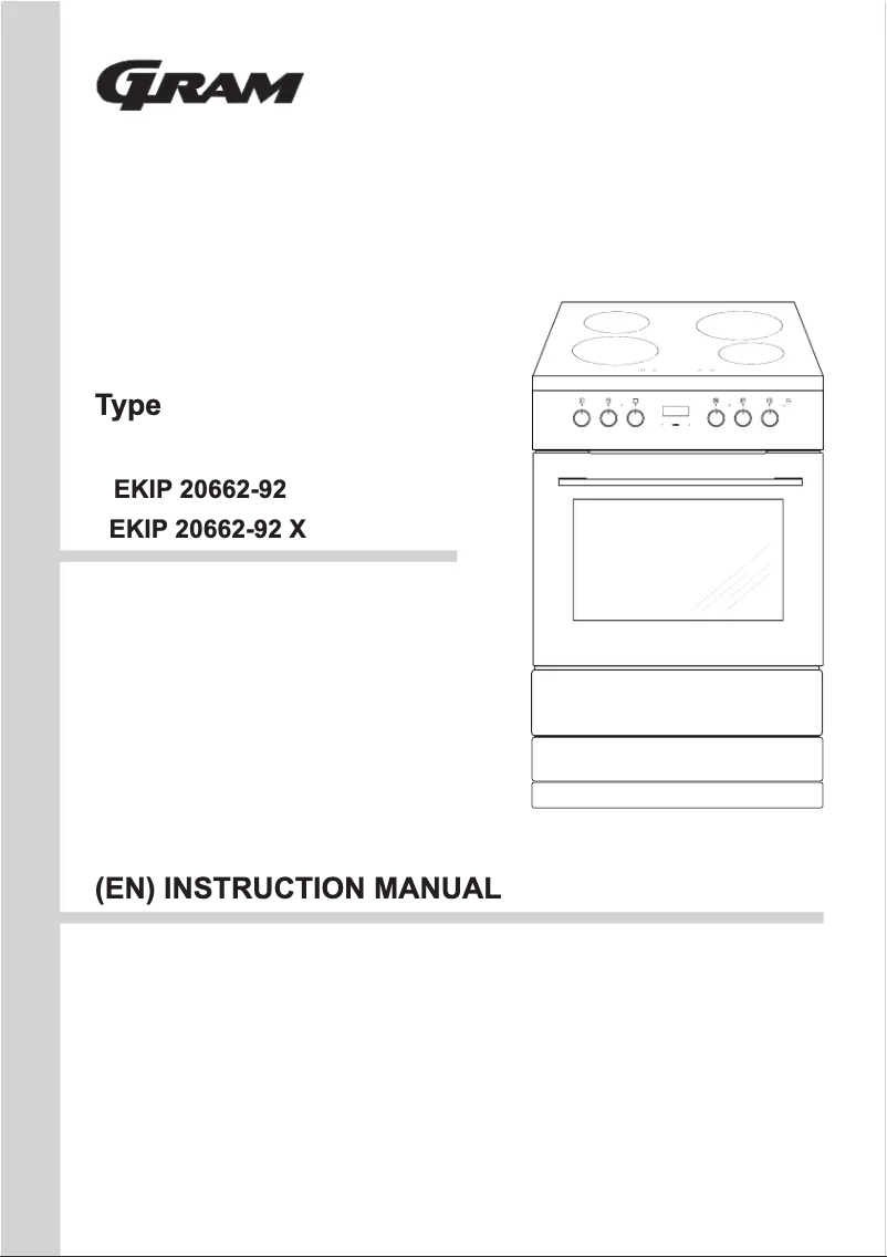 Page n°1 - Manuel utilisateur Gram EKIP 20662-92 X