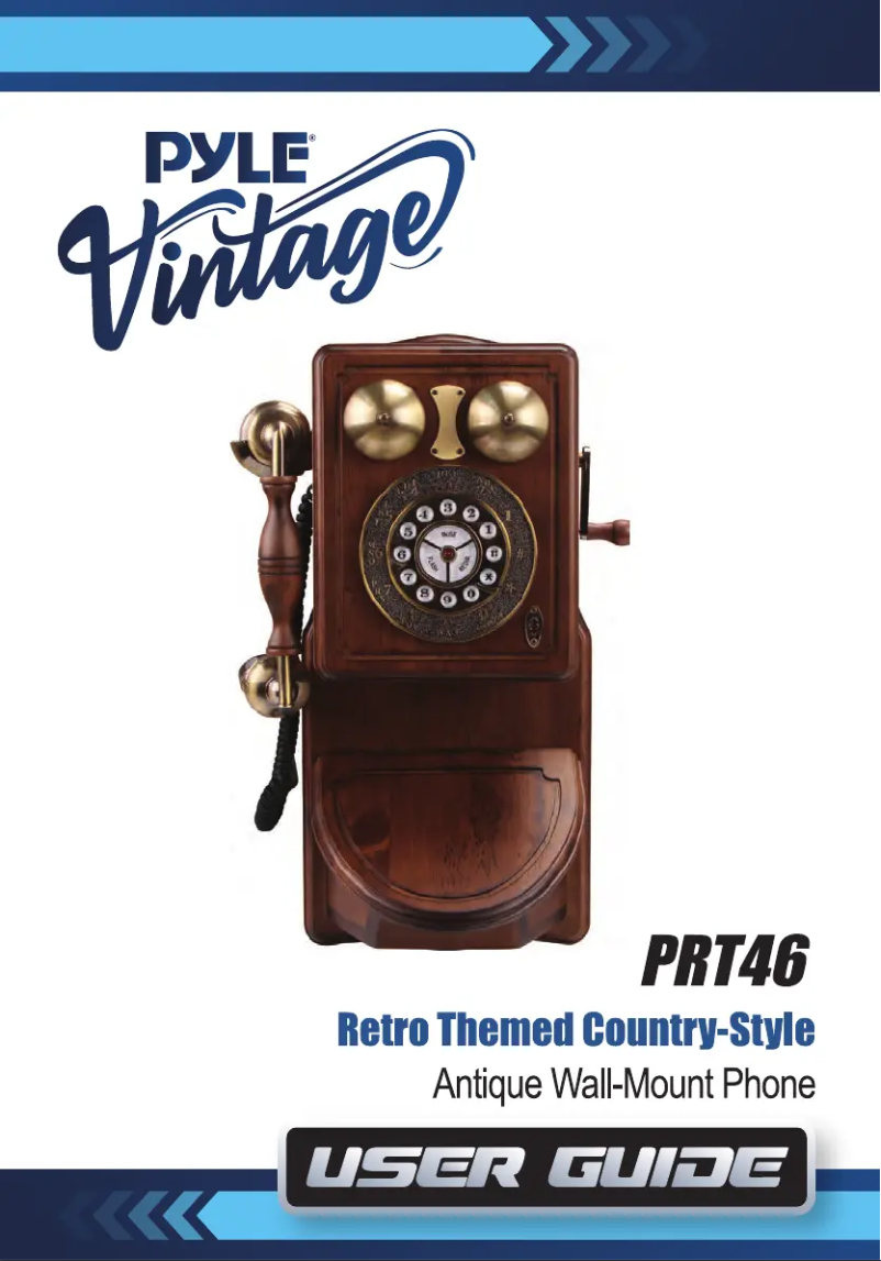 Image de la première page du manuel de l'appareil PRT46