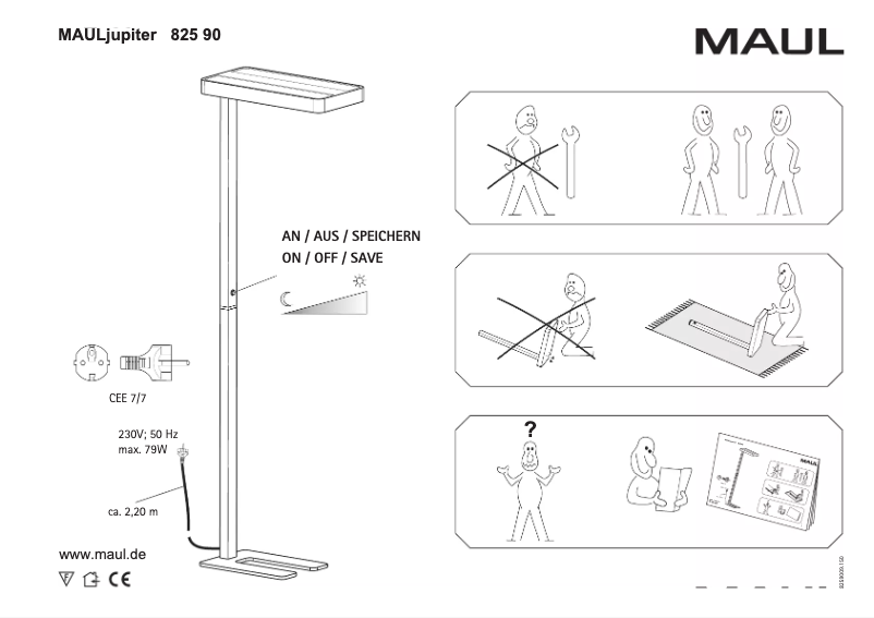 Page 1 de la notice Manuel utilisateur MAUL Jupiter