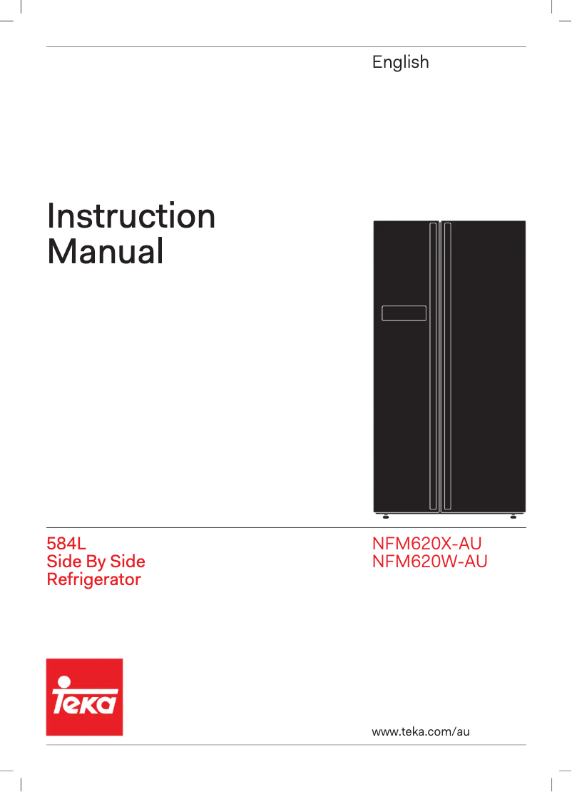 Page n°1 - Manuel utilisateur Teka NFM620X