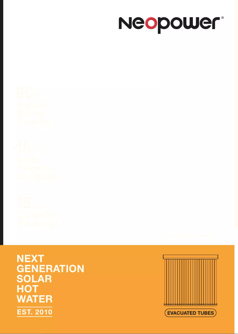 Image de la première page du manuel de l'appareil Evacuated Tubes