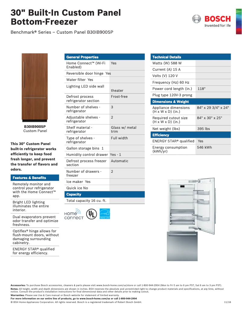 Image de la première page du manuel de l'appareil B30IB900SP