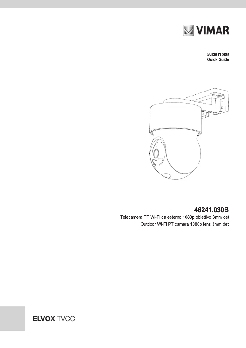 Page 1 de la notice Instructions / montage Vimar ELVOX 46241.030B