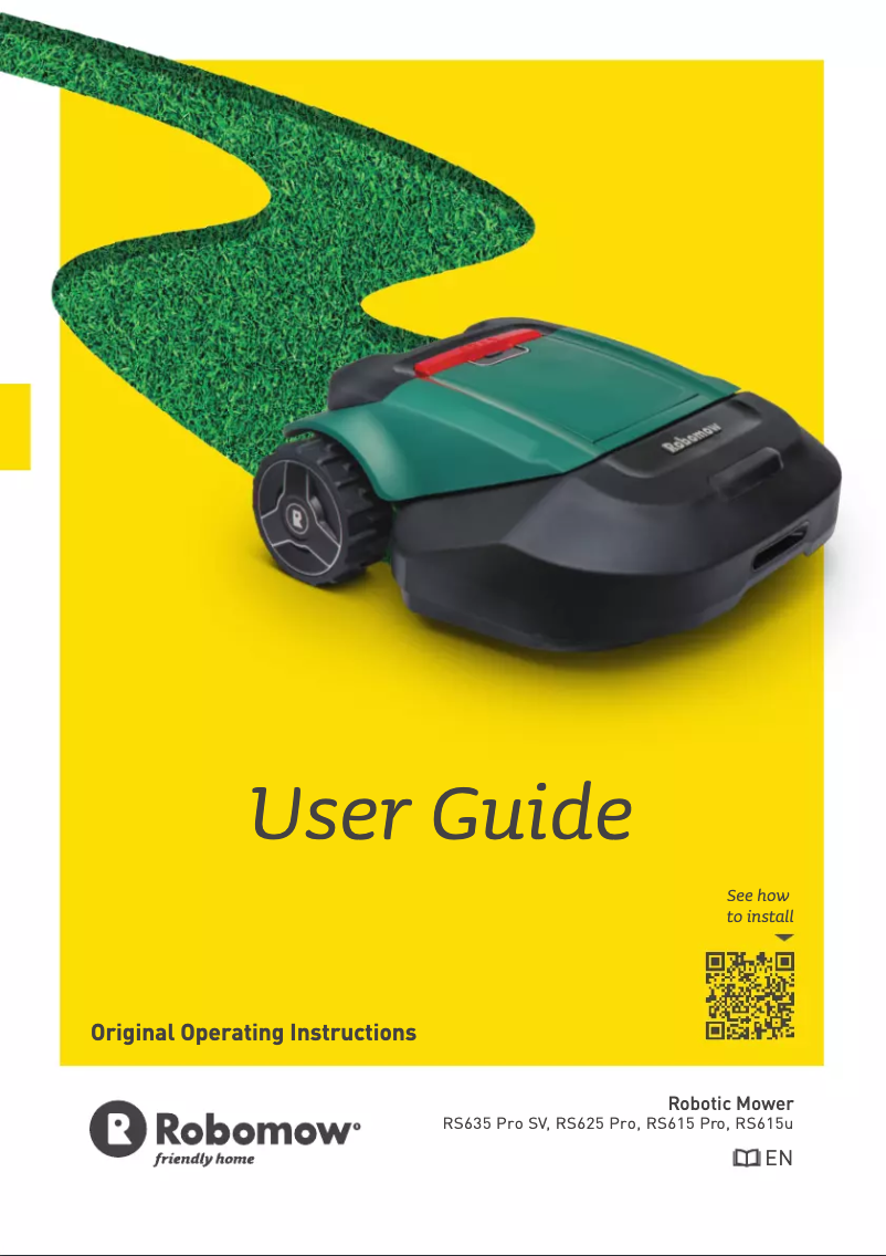 Page n°1 - Manuel utilisateur Robomow RS615 Pro