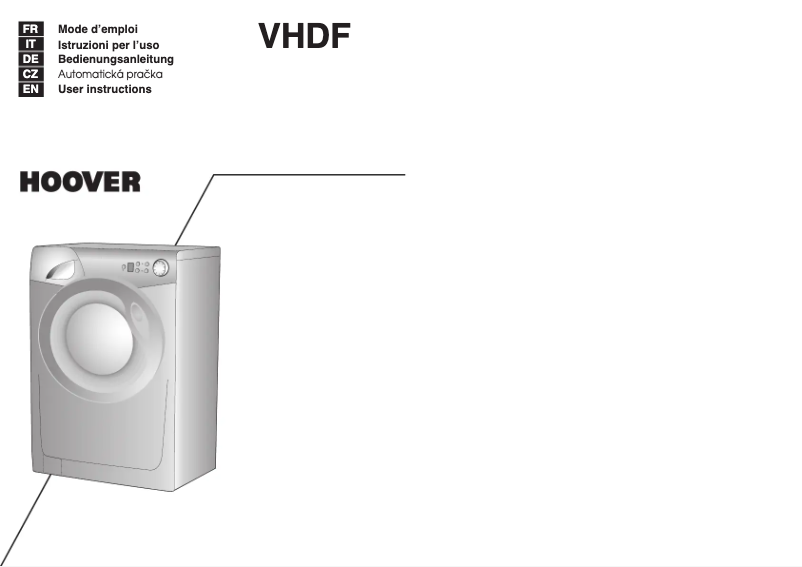 Image de la première page du manuel de l'appareil VHDF 710-30