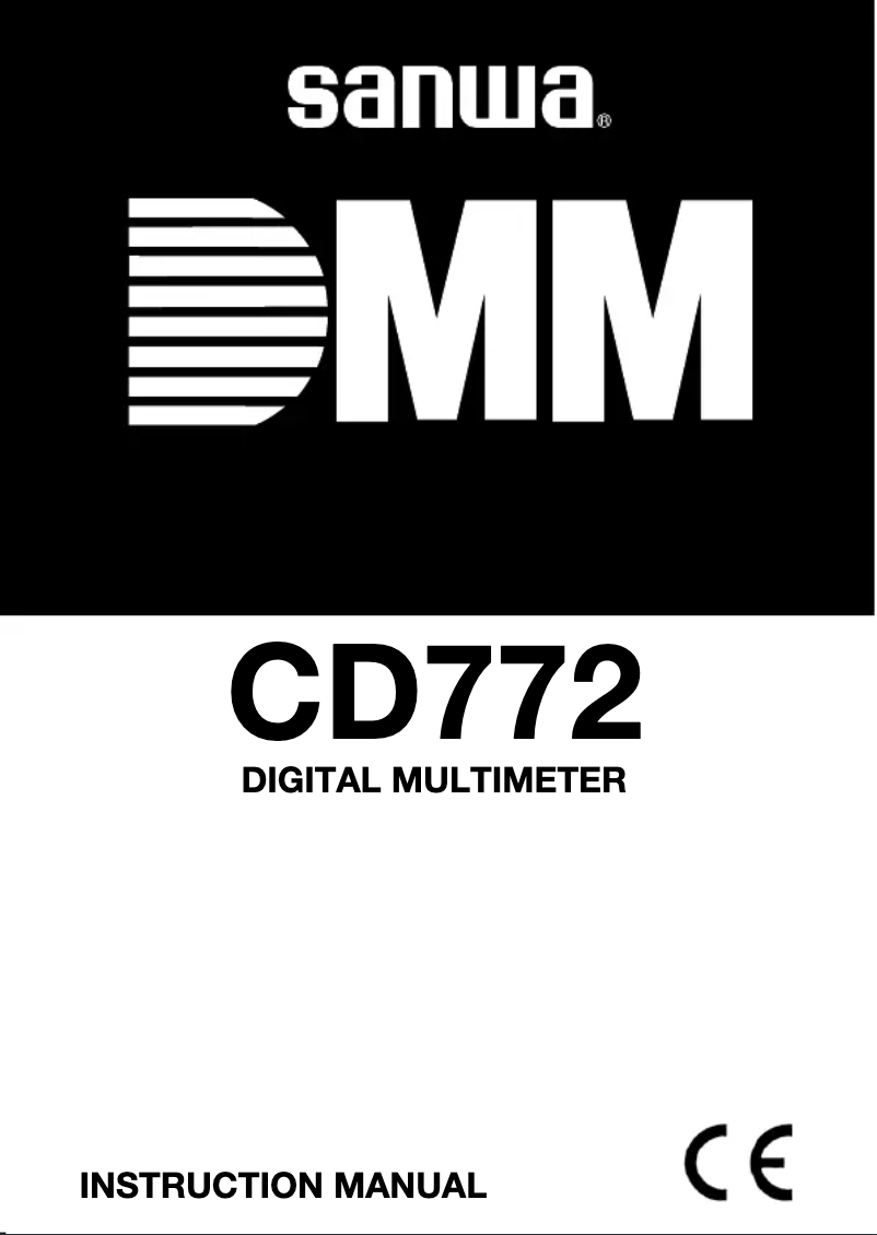 Página 1 del manual Manual de usuario Sanwa CD772