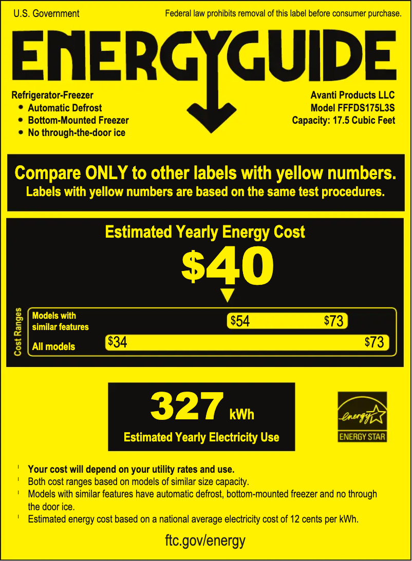 Image de la première page du manuel de l'appareil FFFDS175L3S