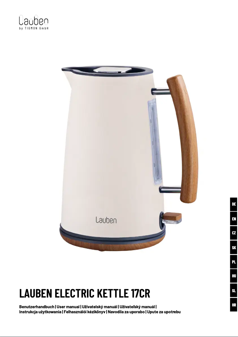 Page 1 de la notice Manuel utilisateur Lauben 17CR