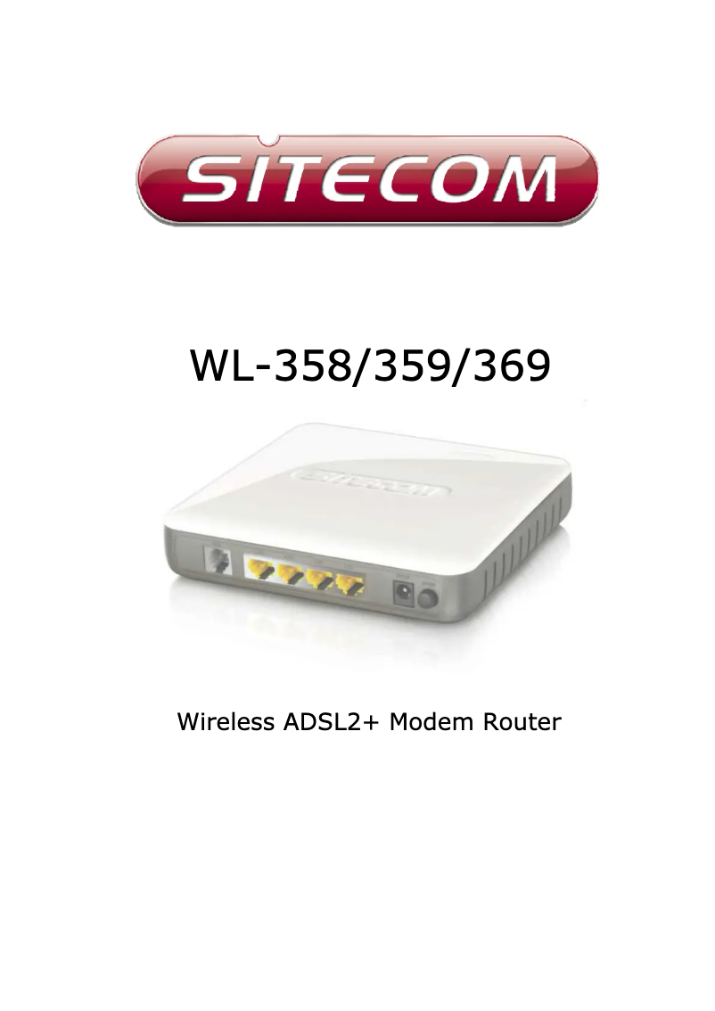 Page n°1 - Manuel utilisateur Sitecom WL-359