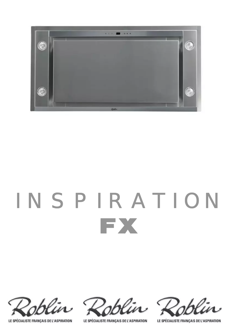 Page n°1 - Manuel utilisateur Roblin Inspiration FX 1400