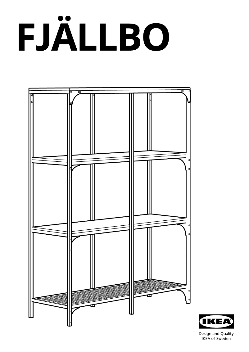 Image de la première page du manuel de l'appareil FJÄLLBO 103.392.94