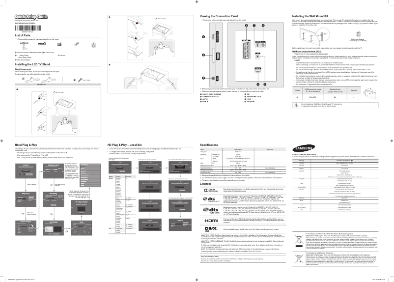 Image de la première page du manuel de l'appareil HG32ED450SW