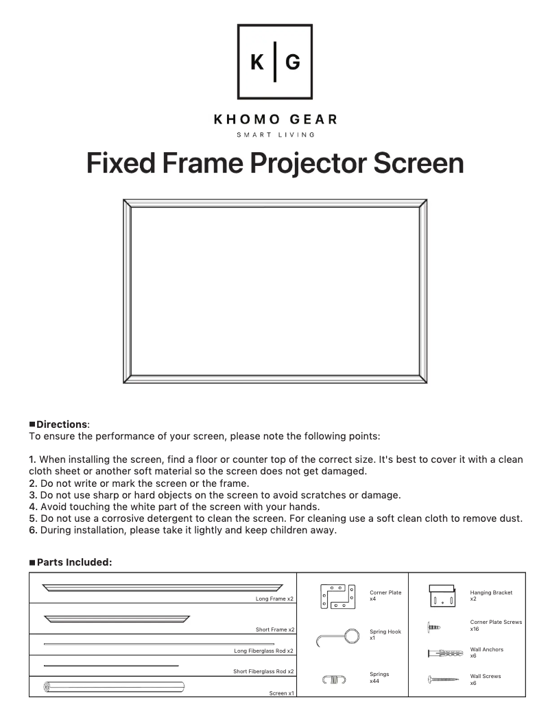 Página 1 del manual Manual de usuario KHOMO GEAR GER-1252