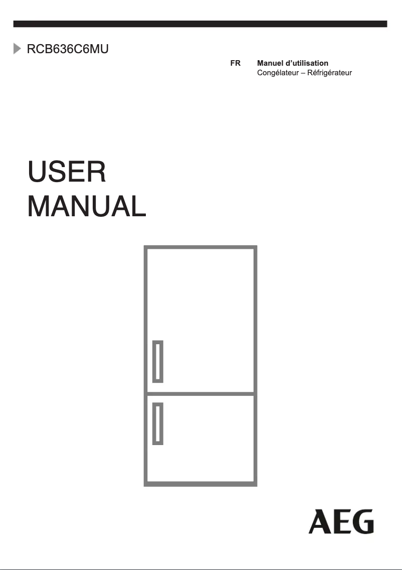 Page n°1 - Manuel utilisateur AEG RCB636C6MU