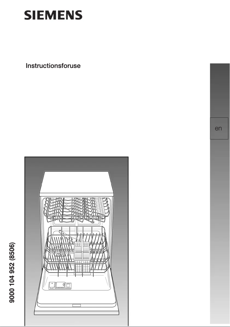 Page n°1 - Manuel utilisateur Siemens SE24E555EU